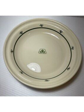 Roseville Ohio Pioneer Seed Corn 10" Pottery Pie Plate Dish Vintage - NEW